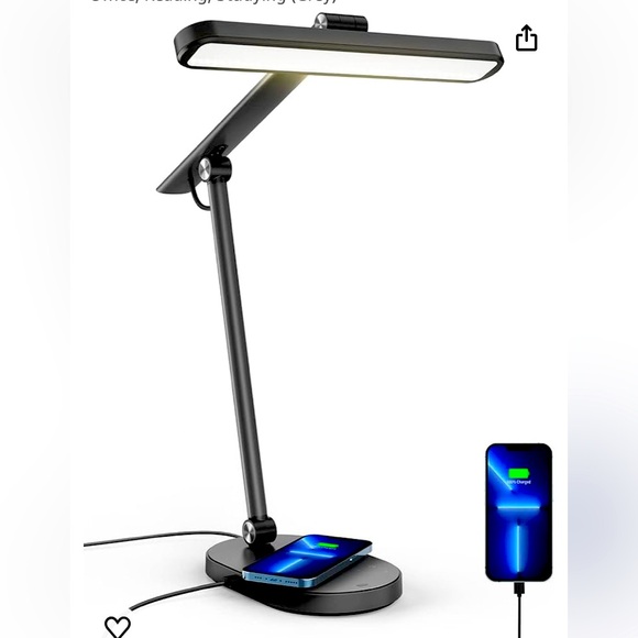 Momax Other - Momax LED Desk Lamp Wireless Charger & USB Port, ColorTemp & Brightness ➕➖ Q.LED